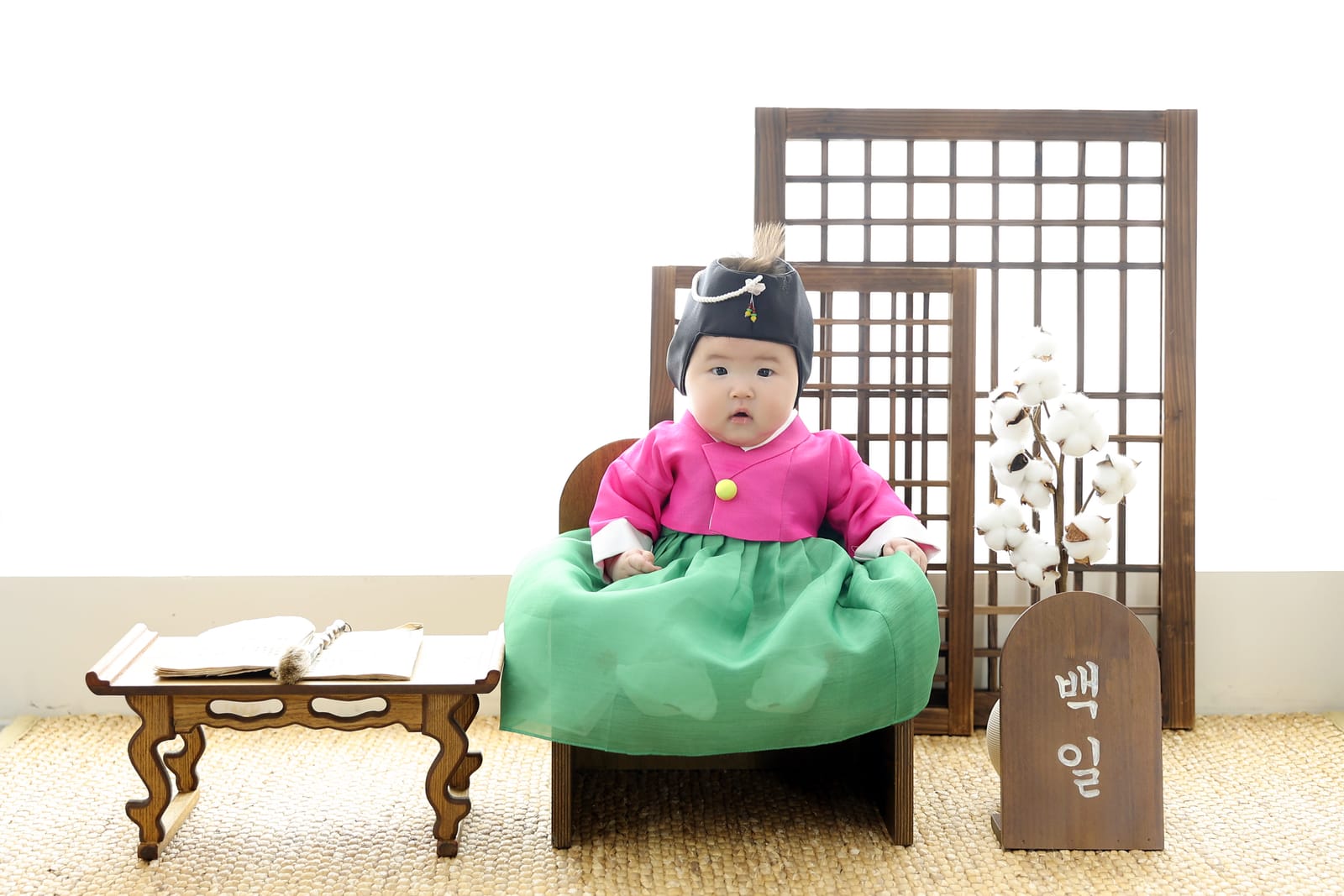 실내 한옥 라온채 아기사진